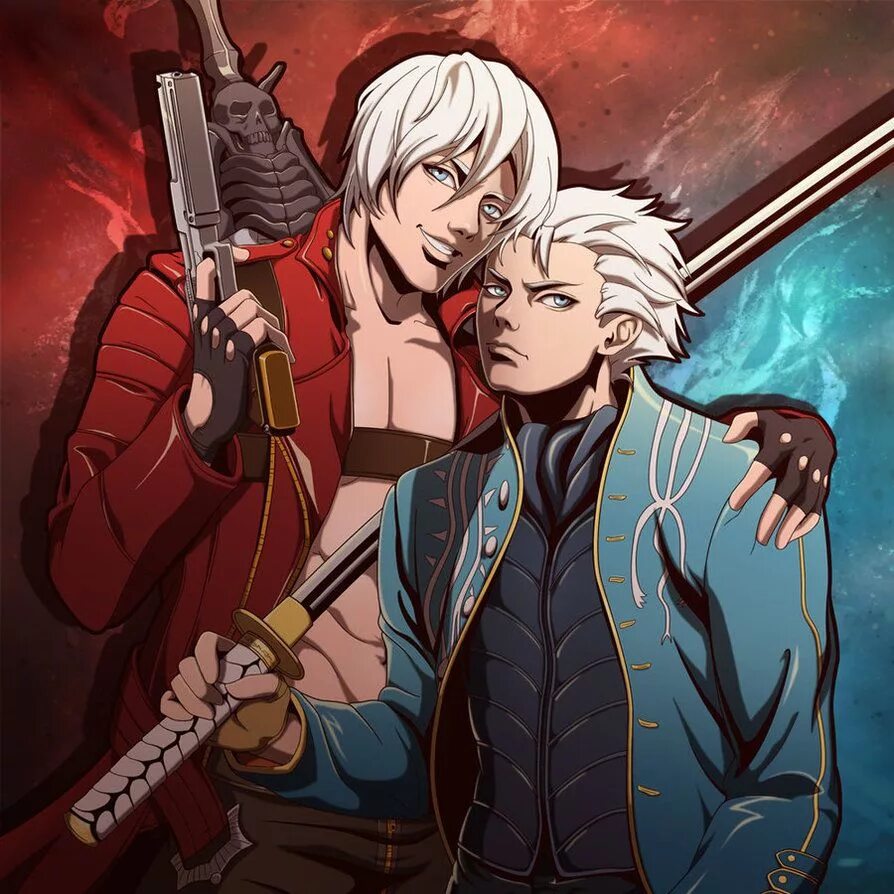 Девил май край Данте и Вергилий. Данте и Вергилий Devil May Cry. Вергилий и Данте DMC. DMC Данте и Вергилий арт. Брат данте