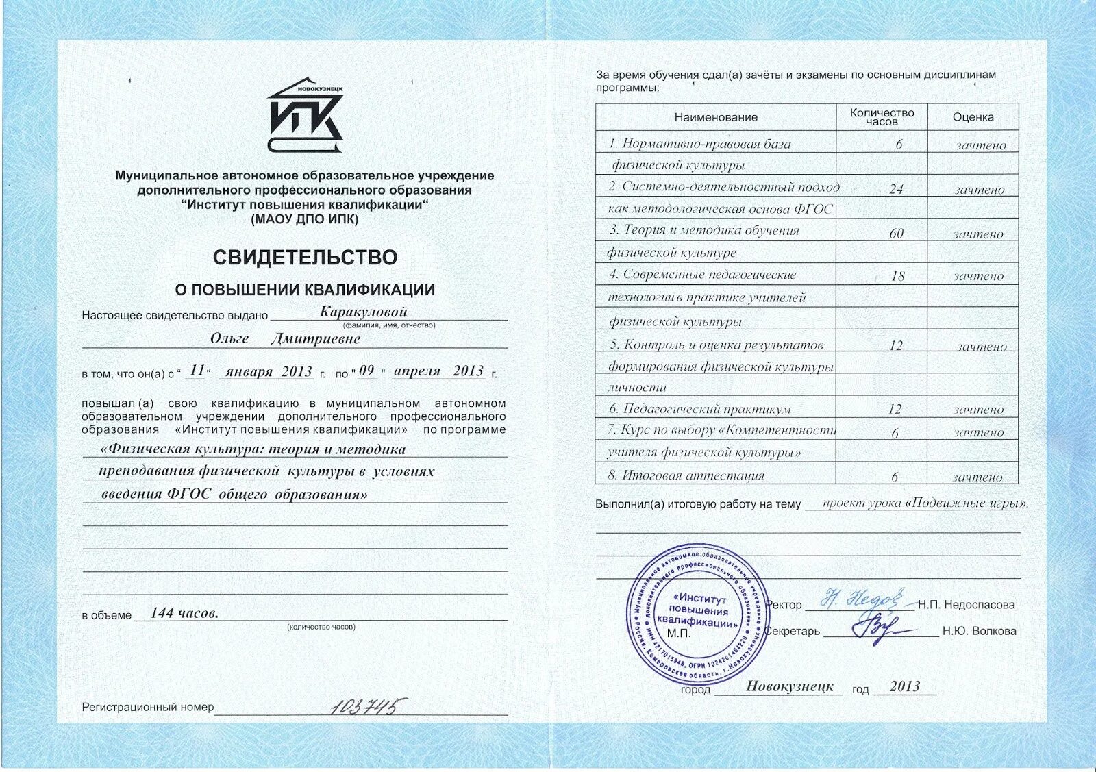 Дпо институт ректор