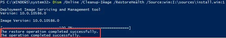 Windows system32 load. Неизвестный параметр cleanup-image windows 7. cleanup image restorehealth сколько времени займет.