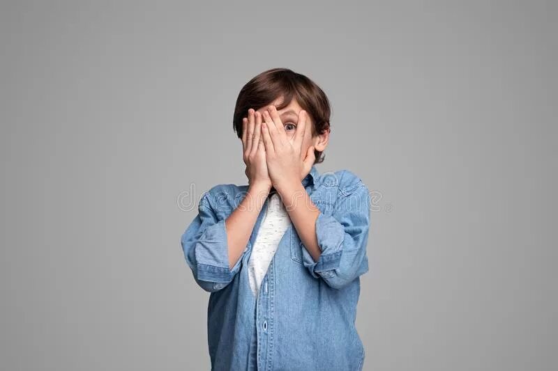 Scared boy