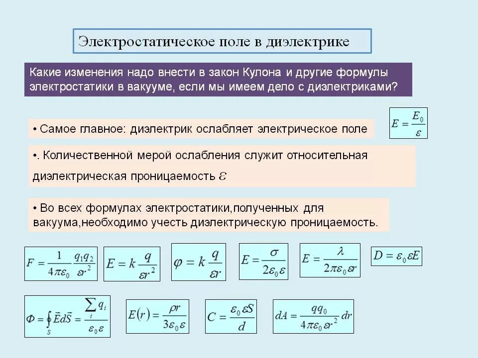 Диэлектрическая проницаемость среды формула. Напряженность через диэлектрическую проницаемость. Как найти диэлектрическую проницаемость конденсатора формула. Формула для расчета диэлектрической проницаемости. Задача диэлектрика