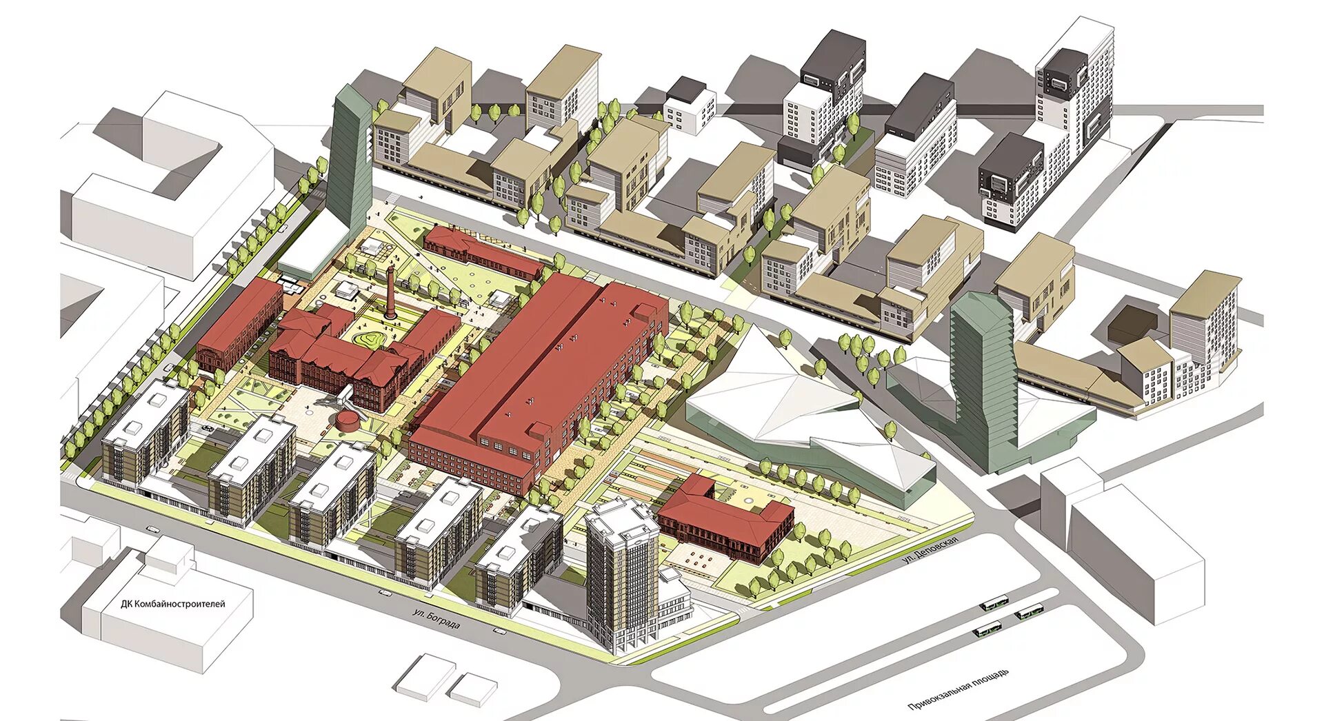 Жилой и производственной зоны жилая. Застройка территории комбайнового завода г Красноярск. Проект застройки района комбайнового завода Красноярск. Квартал на территории комбайнового завода Красноярск. План застройки комбайнового завода Красноярск.