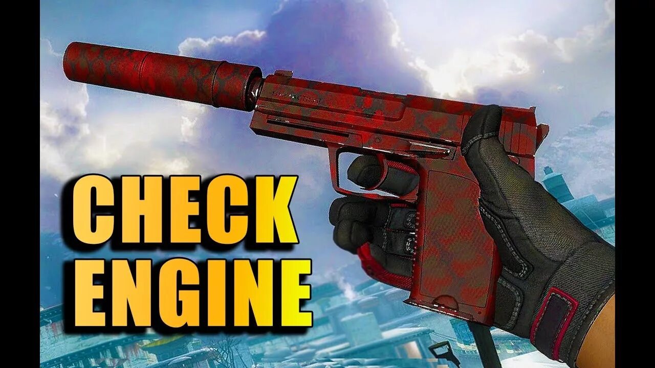 Check engine usp. Юсп check engine. красный юсп в кс го. usp-s красный. check engine кс го.