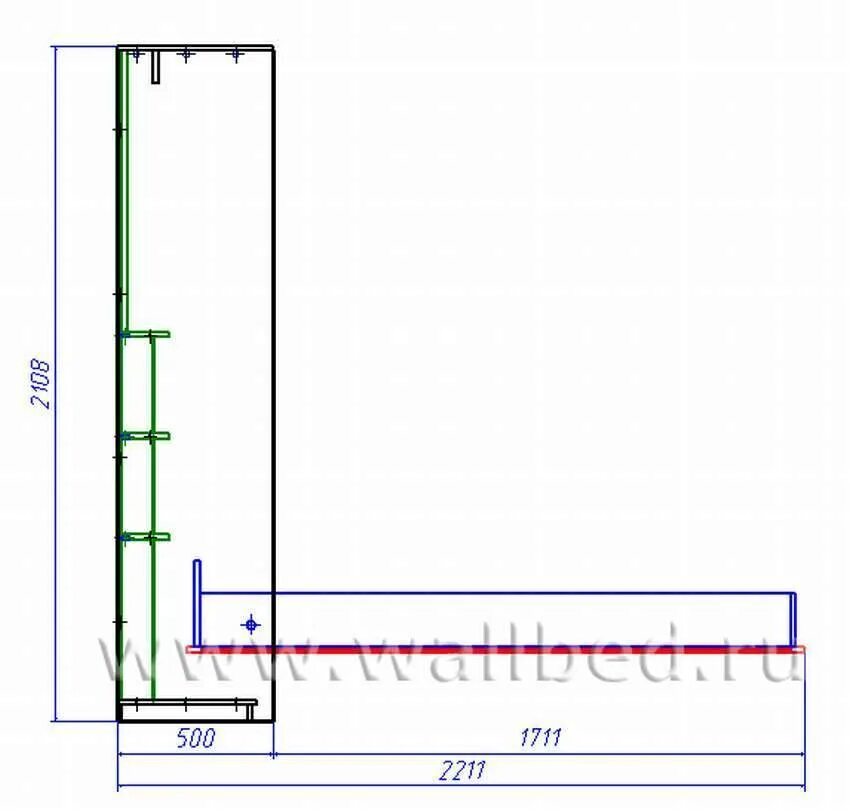 Шкаф кровать схема