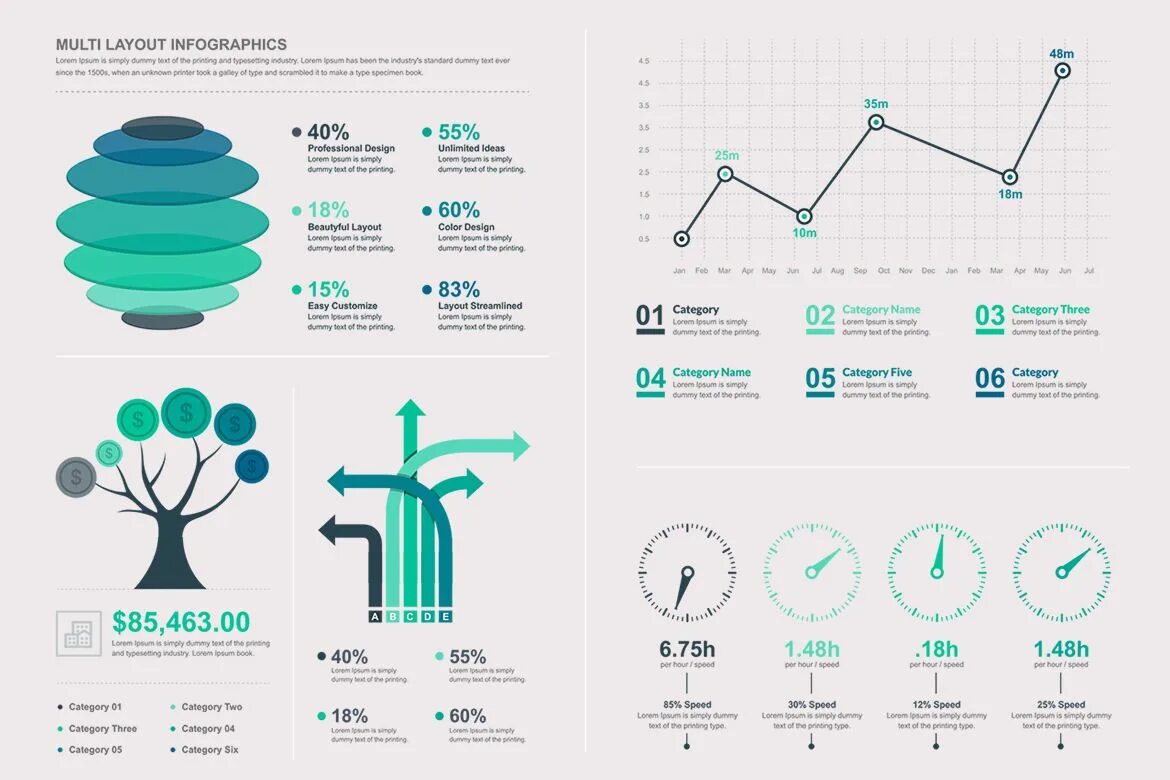 Задание для инфографики пример Business Plan with 6 Steps. Infographic with Design Elements Stock Vector Illu