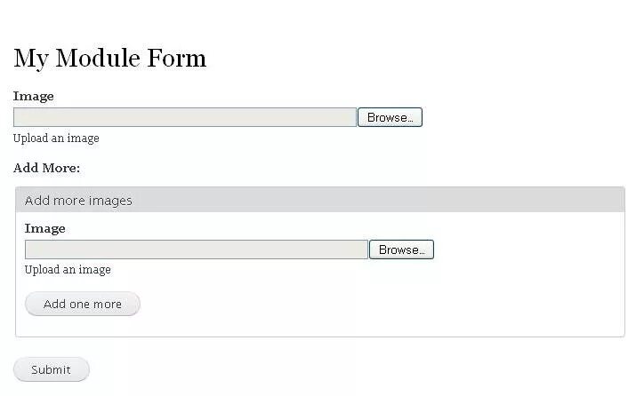 Forms item