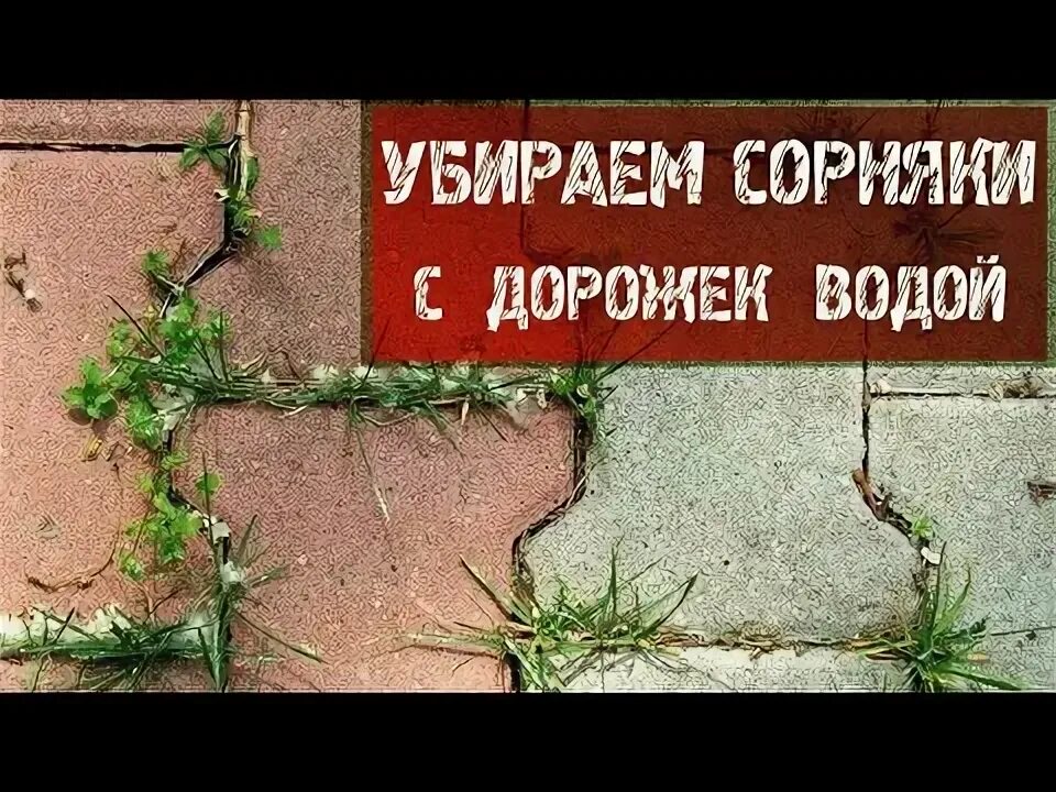 Как убрать сорняки между плитками