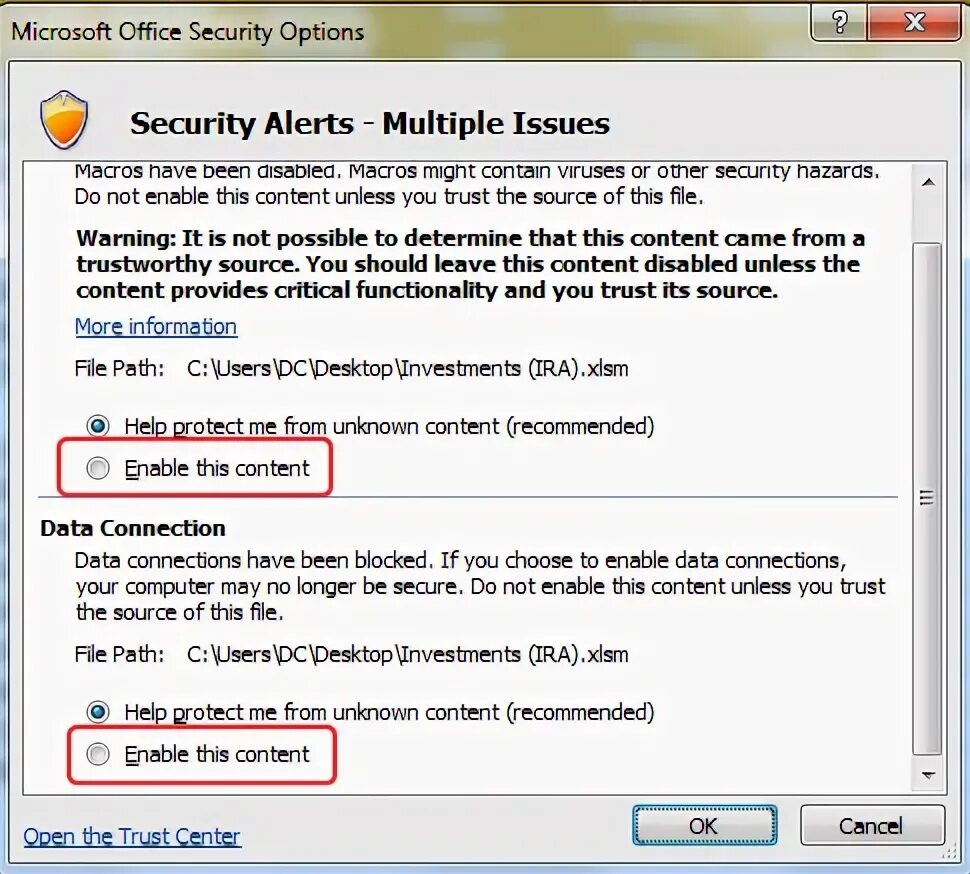 Content warning что это. Microsoft excel Security Warning macros enable content. Microsoft excel Security Warning content.