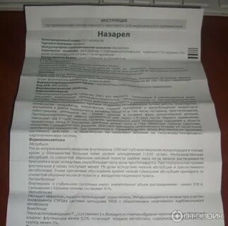 Назарел инструкция