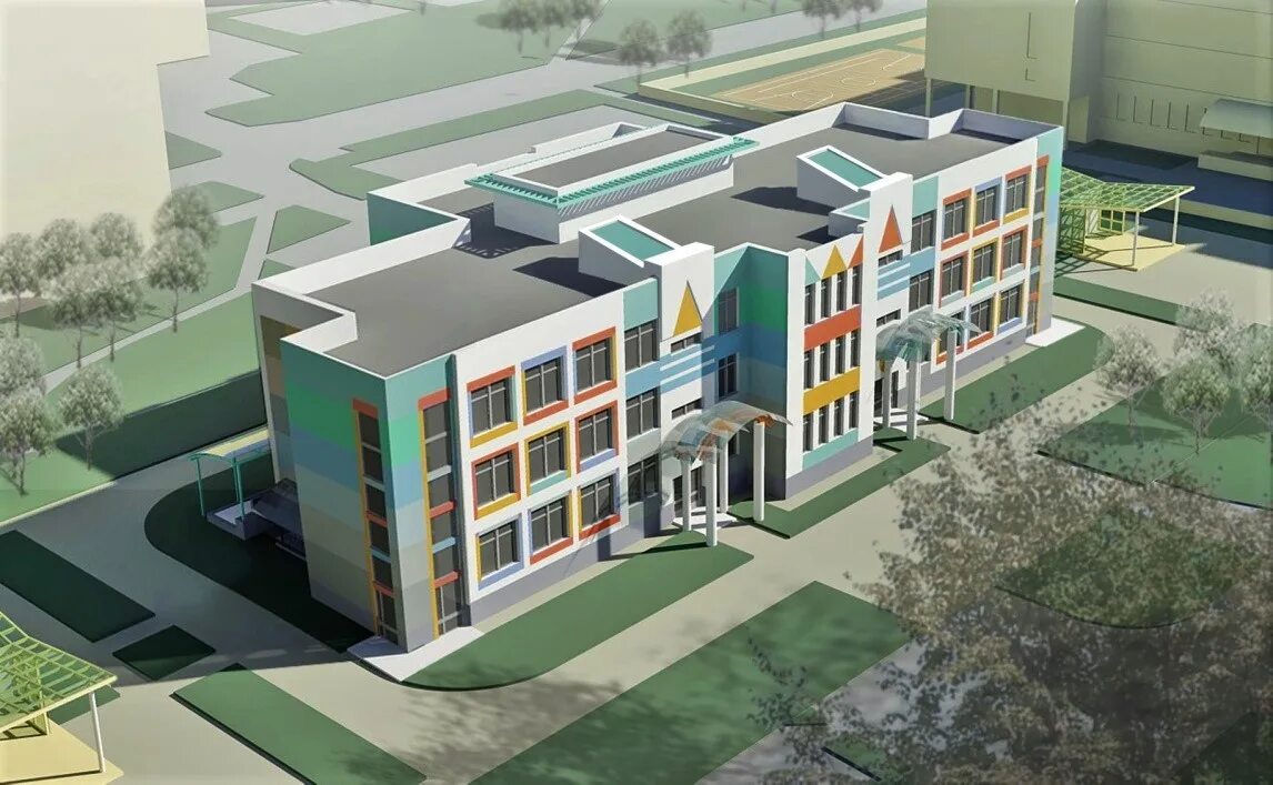 фасады школьных зданий. архитектурный проект школы. проектирование учащихся школ. современная школа проект. 3д моделирование в школе.