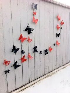 Забор бабочка
