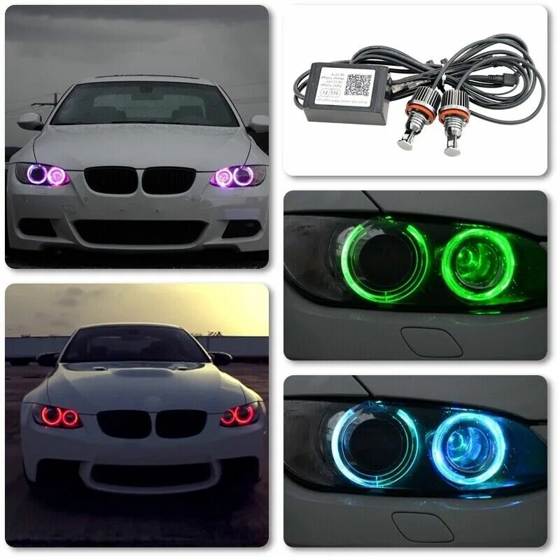 Маркеры бмв. Ангельские глазки BMW e92. Led маркеры для BMW e39. RGB ангельские глазки БМВ e60. BMW Angel Eyes e90.