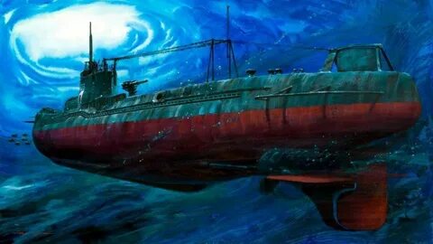Подводная лодка красная машина