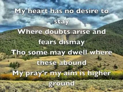 Higher ground текст