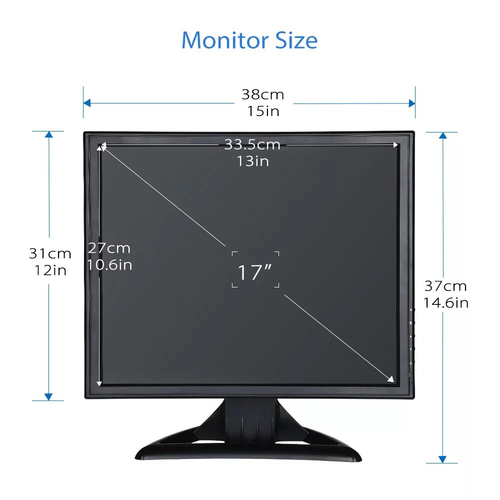 Сколько мониторов. Ширина монитора 17 дюймов в см. Габариты монитор LG 15 дюймов габариты. 17 Дюймов в сантиметрах монитор. Габариты монитора 17 дюймов.