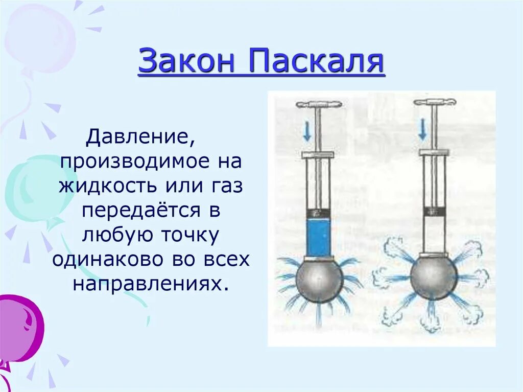 Па якой. Передача давления жидкостями и газами закон Паскаля. Передача давление газа жидкостях.закон Паскаля. Опыты на закон Паскаля 7 класс. Физика 7 класс передача давления жидкостями и газами закон Паскаля.