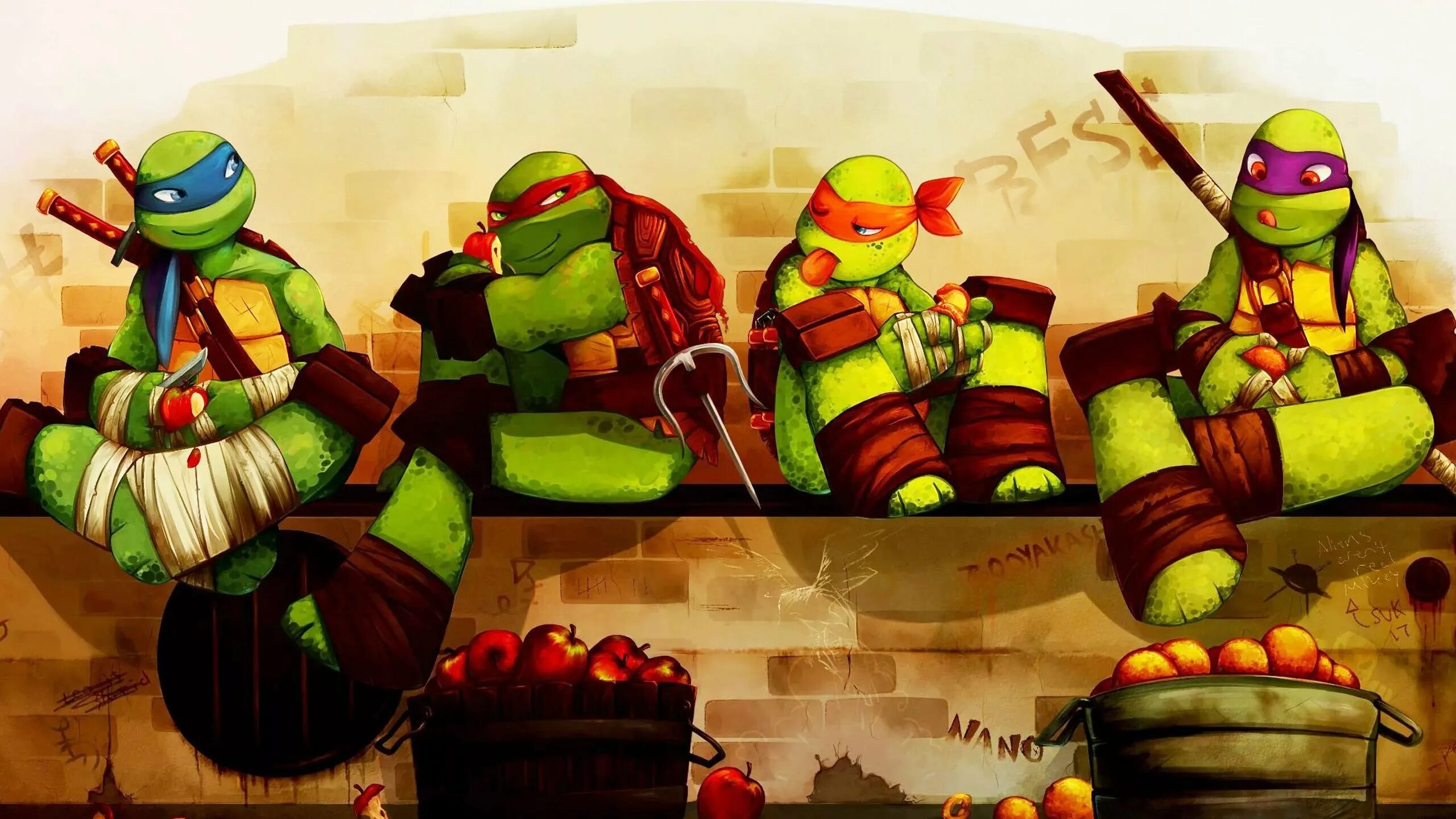 Tmnt art. Микеланджело Черепашки-ниндзя 2012.