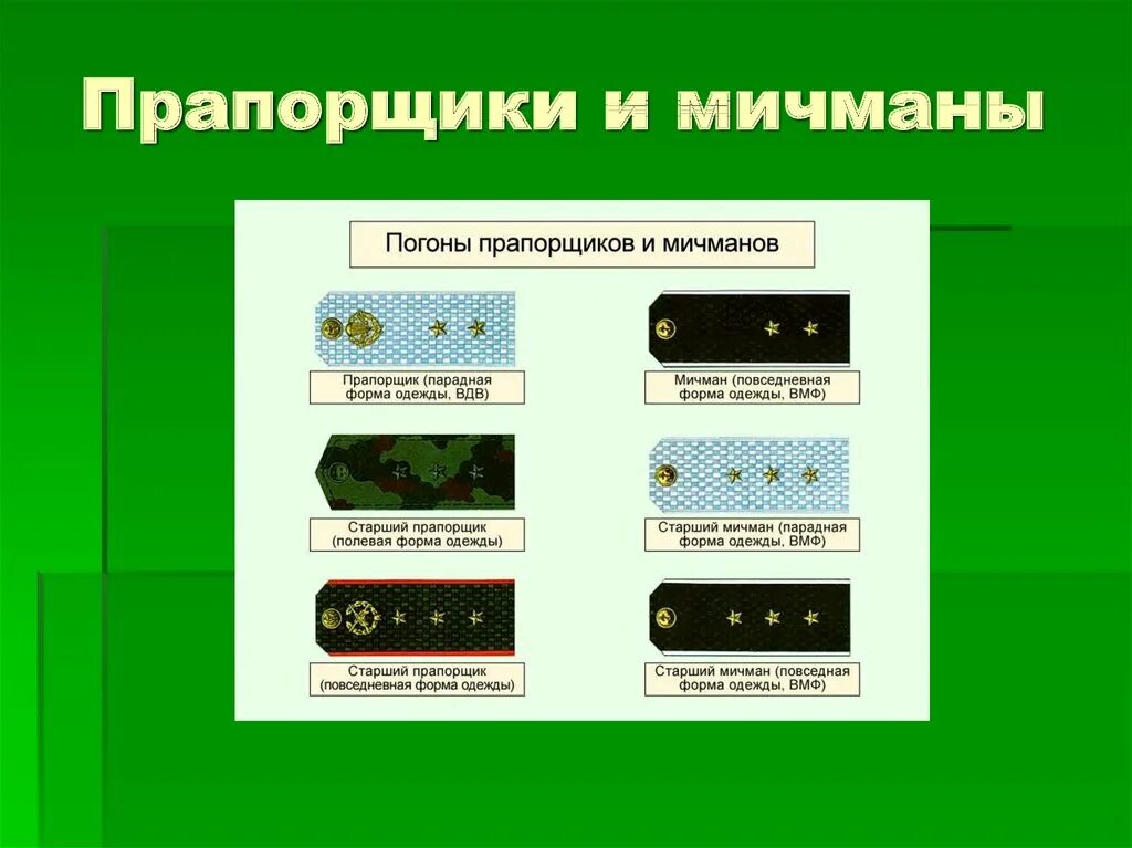 Погоны прапорщика Российской армии. ОБЖ 11 класс воинские звания военнослужащих вс РФ. Старший прапорщик, Мичман погоны. Воинские звания военнослужащих вс РФ Военная форма одежды ОБЖ 11. Военная форма обж