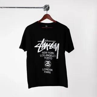 Футболка Stussy World Tour Black купить оригинал1.