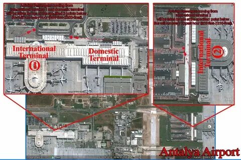 Карта аэропорта анталии