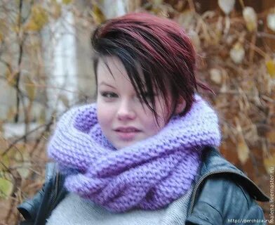 Видео вязанных снудов