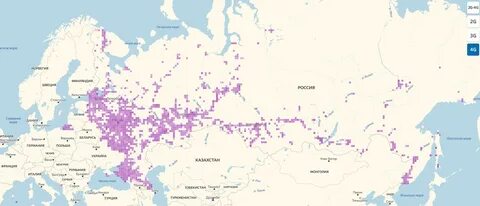 Карта сети мтс