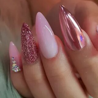 Миндаль яркие с блестками