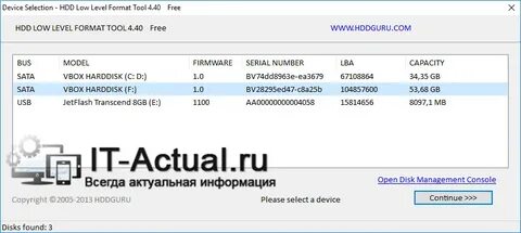 Hdd low level format 4.40 rus