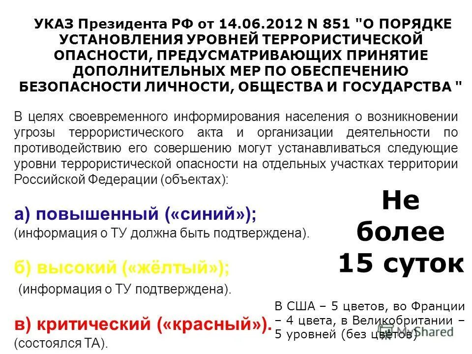 Установление порядка при обеспечении