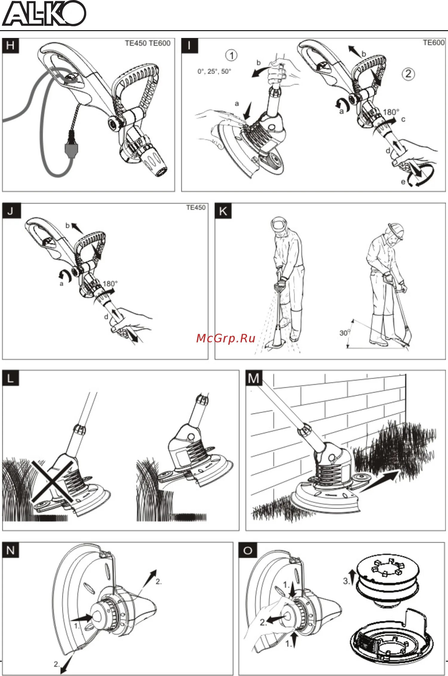 Машинка комфорт инструкция. Триммер al-ko te 600. Al ko te 600 катушка. Триммер al-ko te 450.