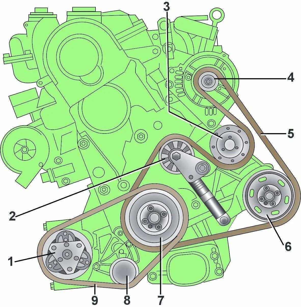 Замена ремня а6. Схема приводного ремня Ауди а6 1.9 дизель. Ремень генератора на Ауди а4 1.9 ТД. Ремень генератора 1кд. Гольф 4 дизель расположения приводного ремня.