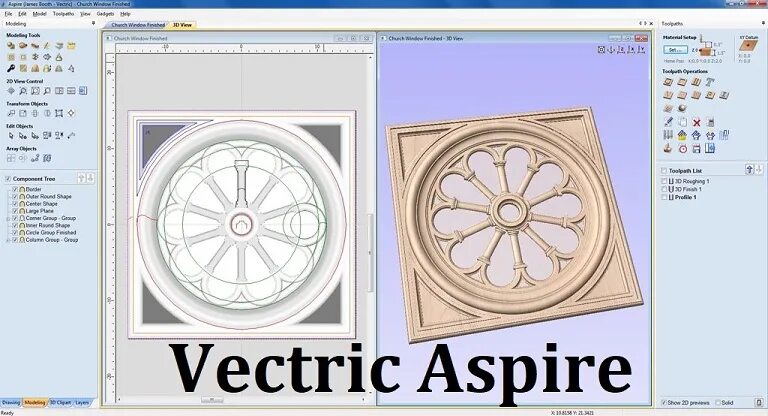 Vectric aspire русский