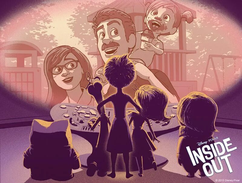 Out disney. Pixar арт. out мультфильм пиксар. альтернативный постер к мультфильму. laurie greasley art.
