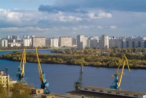 Строительство нагатинского затона