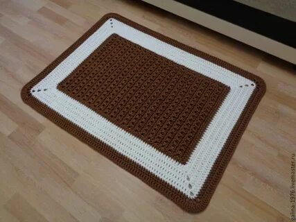 Квадратный ковер крючком