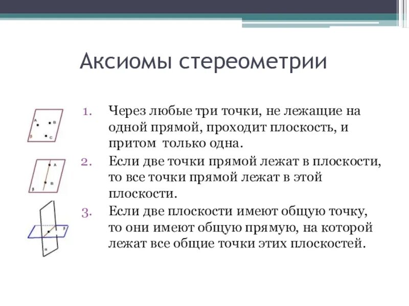 Аксиома рисунок. Три основных Аксиомы стереометрии. Сформулировать Аксиомы стереометрии. Сформулируйте аксиому а2 стереометрии. Аксиомы стереометрии с1 с2 с3.