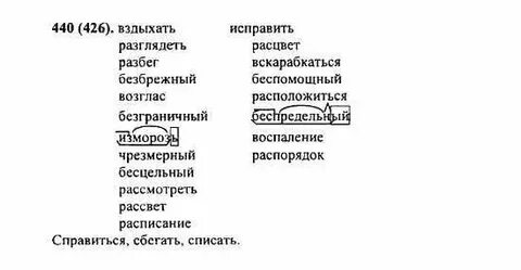Русский язык 5 класс упр 440
