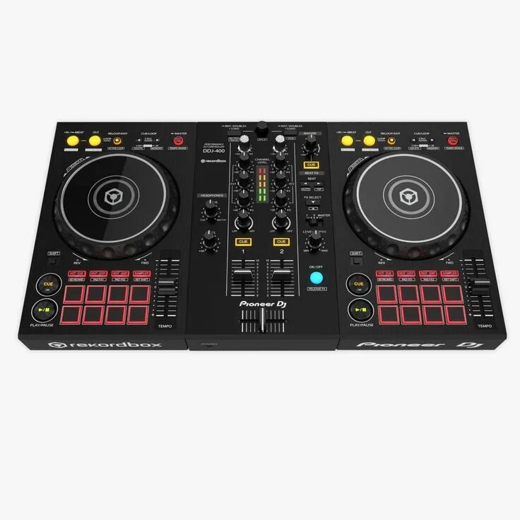 Контроллер ddj 400 купить. Pioneer DDJ-400. Пульт DJ Pioneer 400. DJ контроллер Пионер 400. DDJ 400 комплектация.