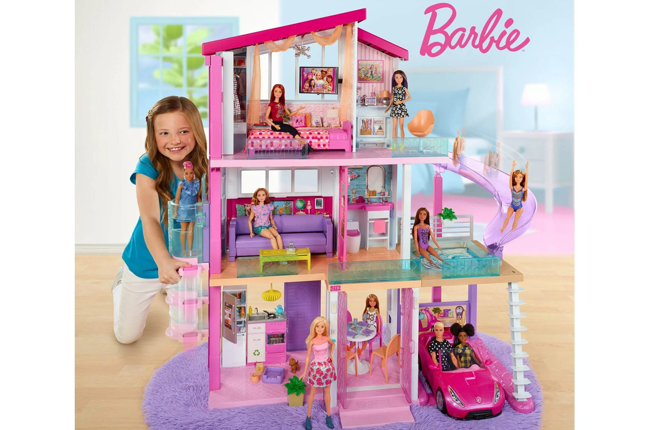 Включи дом мир. Дом Barbie дом мечты fhy73.. Barbie дом мечты для куклы ffy84. Домик для кукол Барби Дрим Хаус. Домик для Барби fhy73-9226.