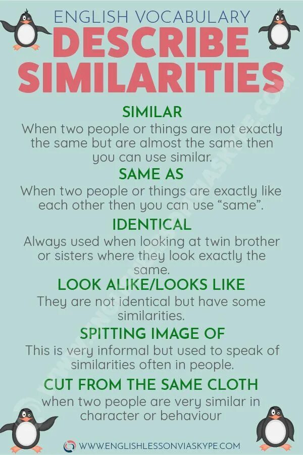 How similar and different. Talking about similarities and differences. words to describe similarities.