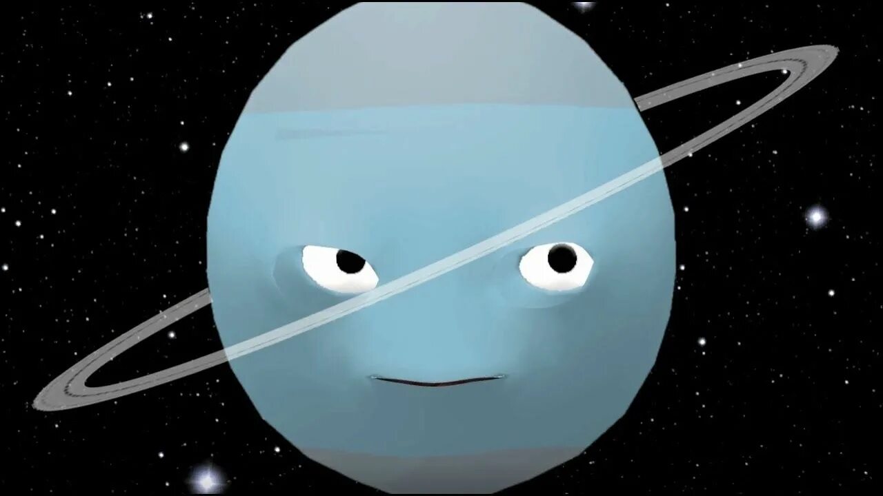 Песни урана. Планета Уран мультяшка. Уран с глазами. Уран Планета смешно. Мультяшная Планета Уран с глазами.