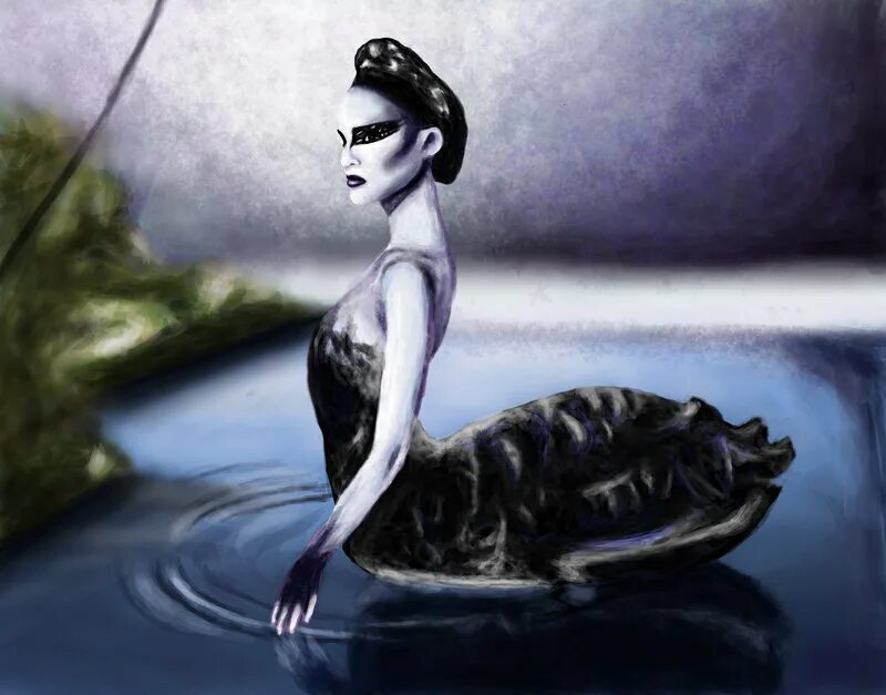 Фандом black swan. Черный лебедь хср арт. Натали портман черный лебедь белый лебедь. Блэк свон белый и черный. Черный лебедь портман.