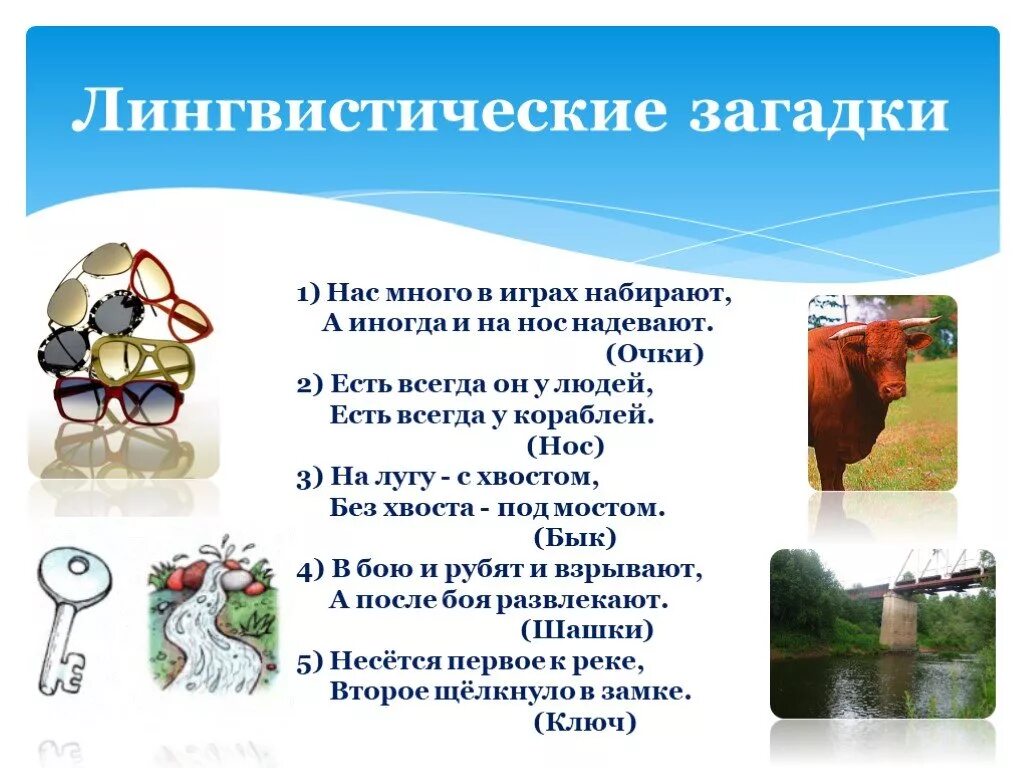 Задания по теме омонимы