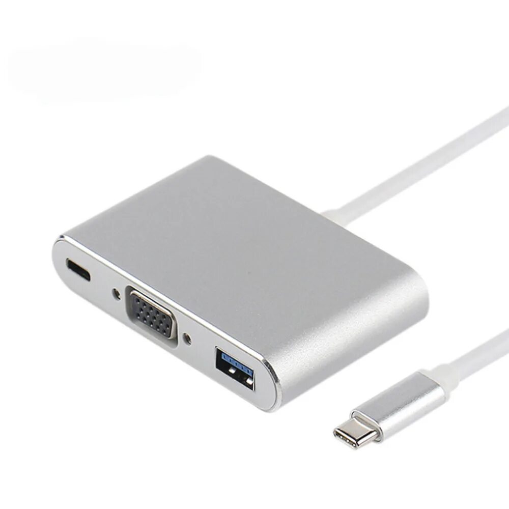 Usb c vga. Адаптер VGA USB Type-c. Переходник VCOM VGA - USB Type-c (cu421) 0.15 м. Adapter Type-c USB 3.1 to VGA. Адаптер ВГА юсб.