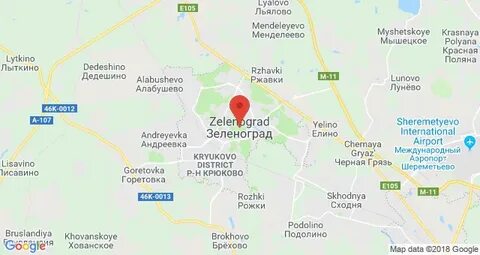 Где находится зеленоград на карте