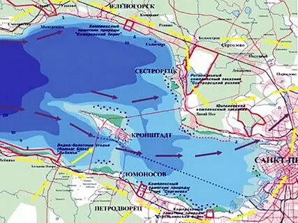 Глубина финского залива в санкт петербурге