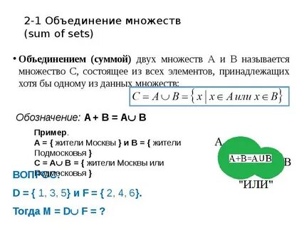 Анализ множеств
