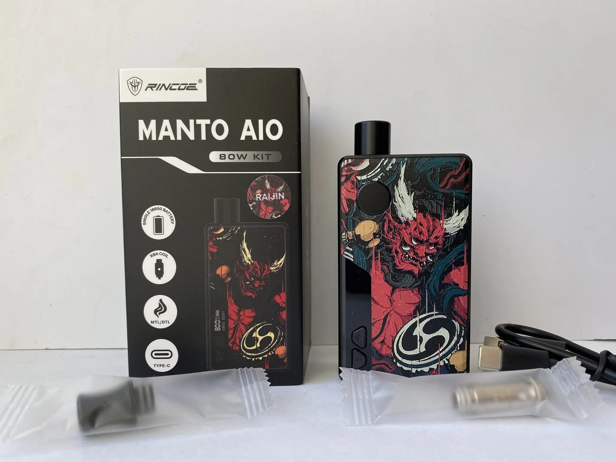 Набор Rincoe Manto AIO 80w. Rincoe Manto AIO 80w (Rainjin). Набор Rincoe Manto AIO 80w Kit Carbon Black. Rincoe Manto AIO 80w Kit Raijin. Manto nano pro