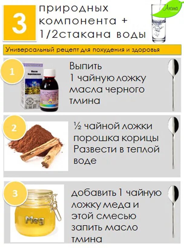 Рецепт для похудения с маслом