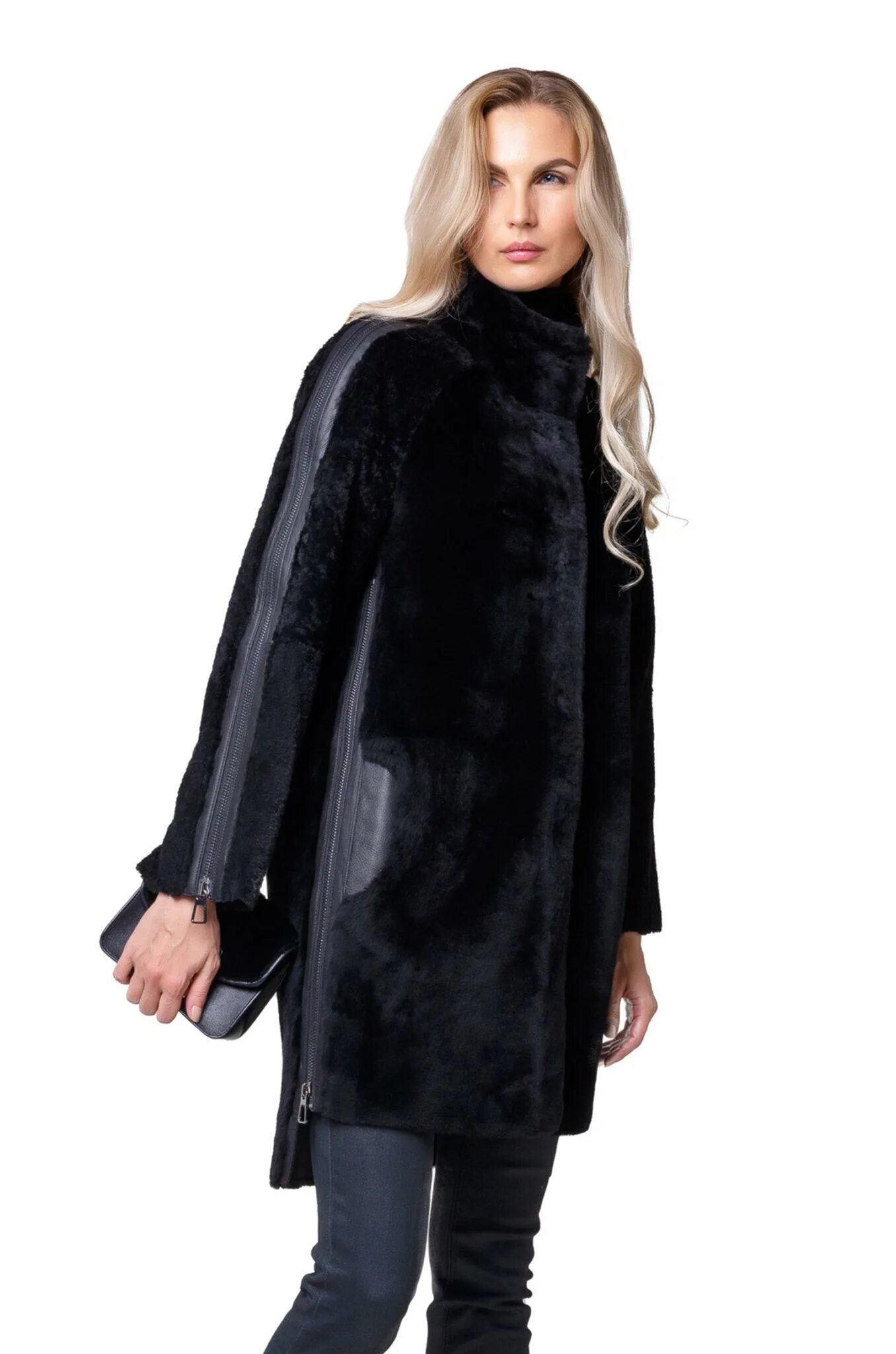 шуба antonio didone с кожаными вставками снежная королева. шуба норковая с кожей. шуба со вставками. норка с кожаными вставками. шуба с широким поясом на талии.